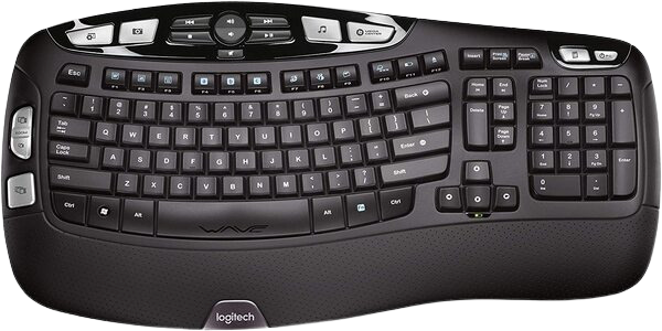 Logitech K350 Wireless Wave Ergonomic Keyboard 